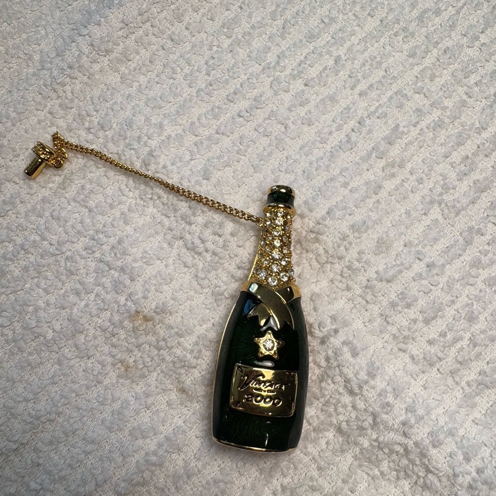 Vintage 2000 Grand Night Champagne Bottle Brooch by RJ Graziano - Picture 3 of 7